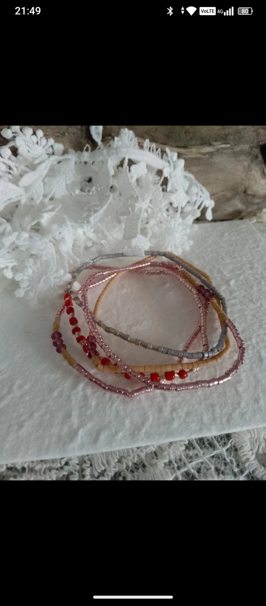 Set van 5 armbanden met rocailles kralen – photo 3